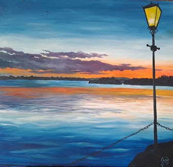Luí na Gréine ar Loch Ramhar/ Sunset on Lough Ramor 
